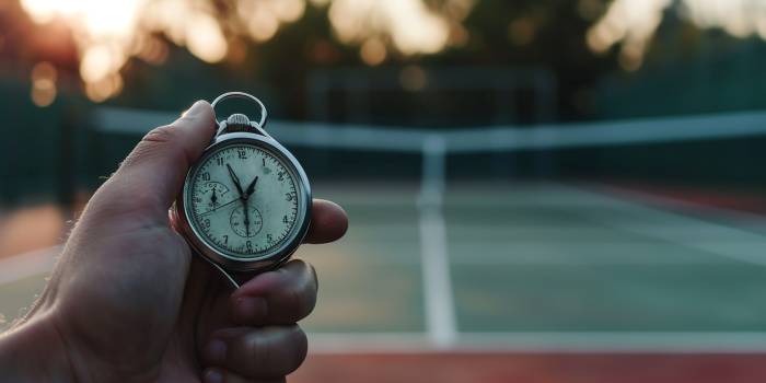 Секундомер на теннисном корте
